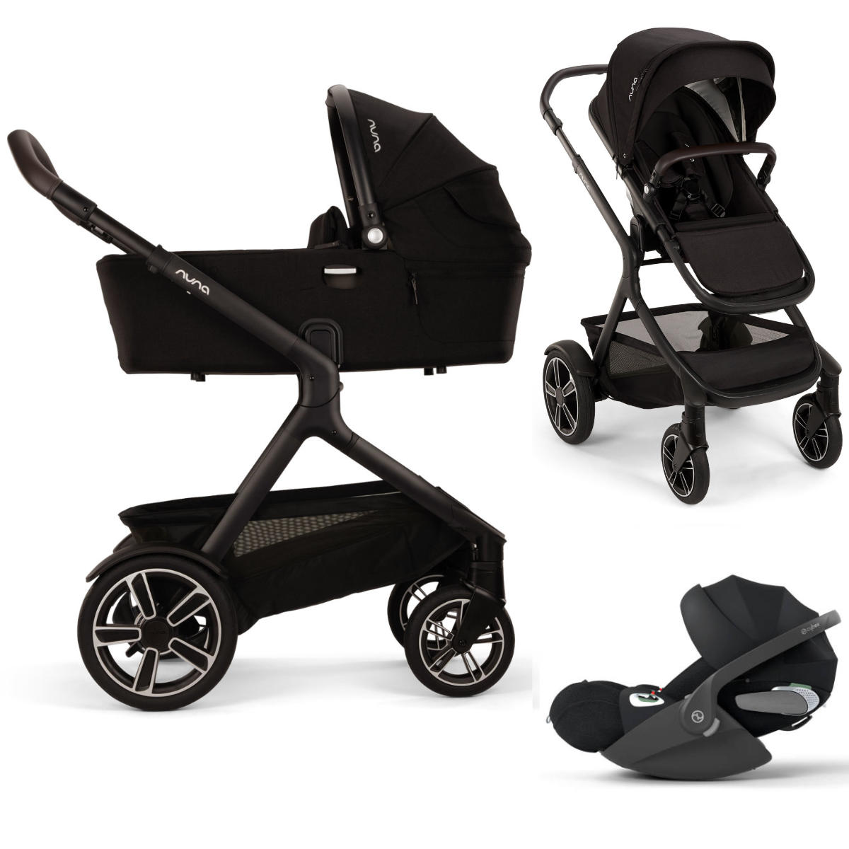 Nuna DEMI Next Kinderwagen Set 3 in 1 inkl. Cybex Cloud T i-Size Babyschale
