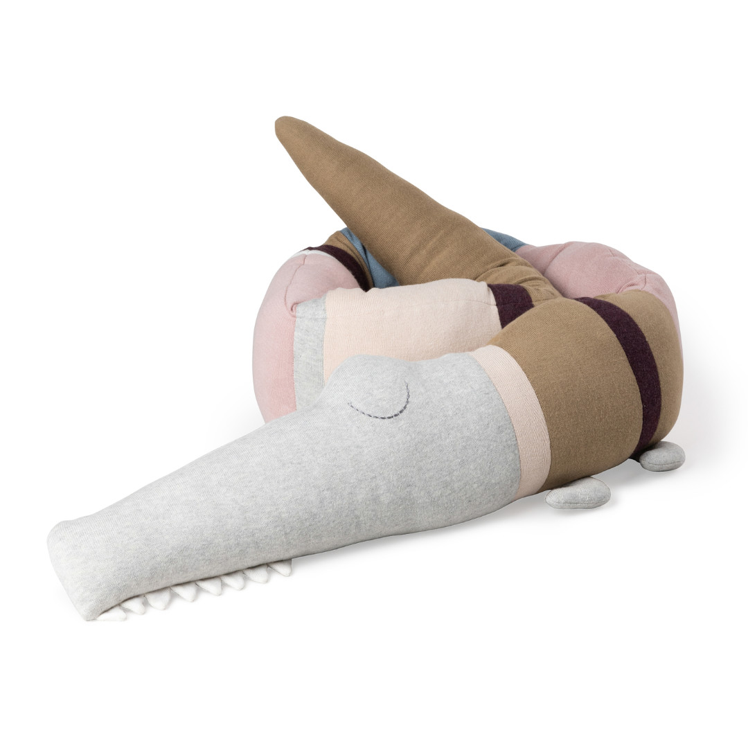 Sebra Gestricktes Kissen Sleepy Croc