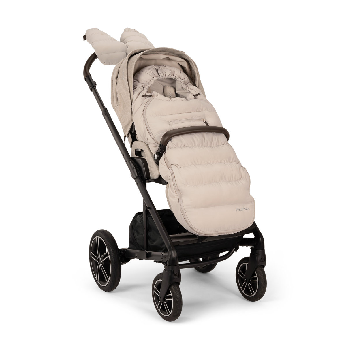Nuna Kinderwagen Winter-Zubehör aus Merinowolle (Fußsack & Handschuhe)