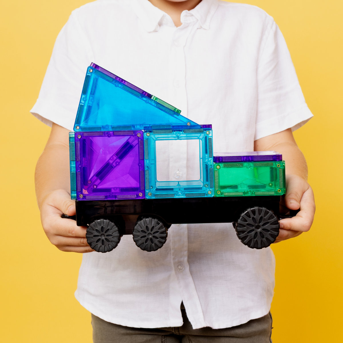 Connetix Magnetbausteine Bright Creative Transport Bundle – 154 Teile