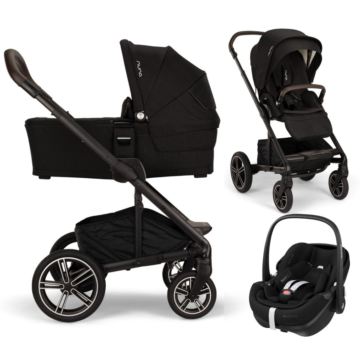 Nuna MIXX Next Kinderwagen Set 3 in 1 inkl. Maxi Cosi Pebble 360 Pro 2 I-Size