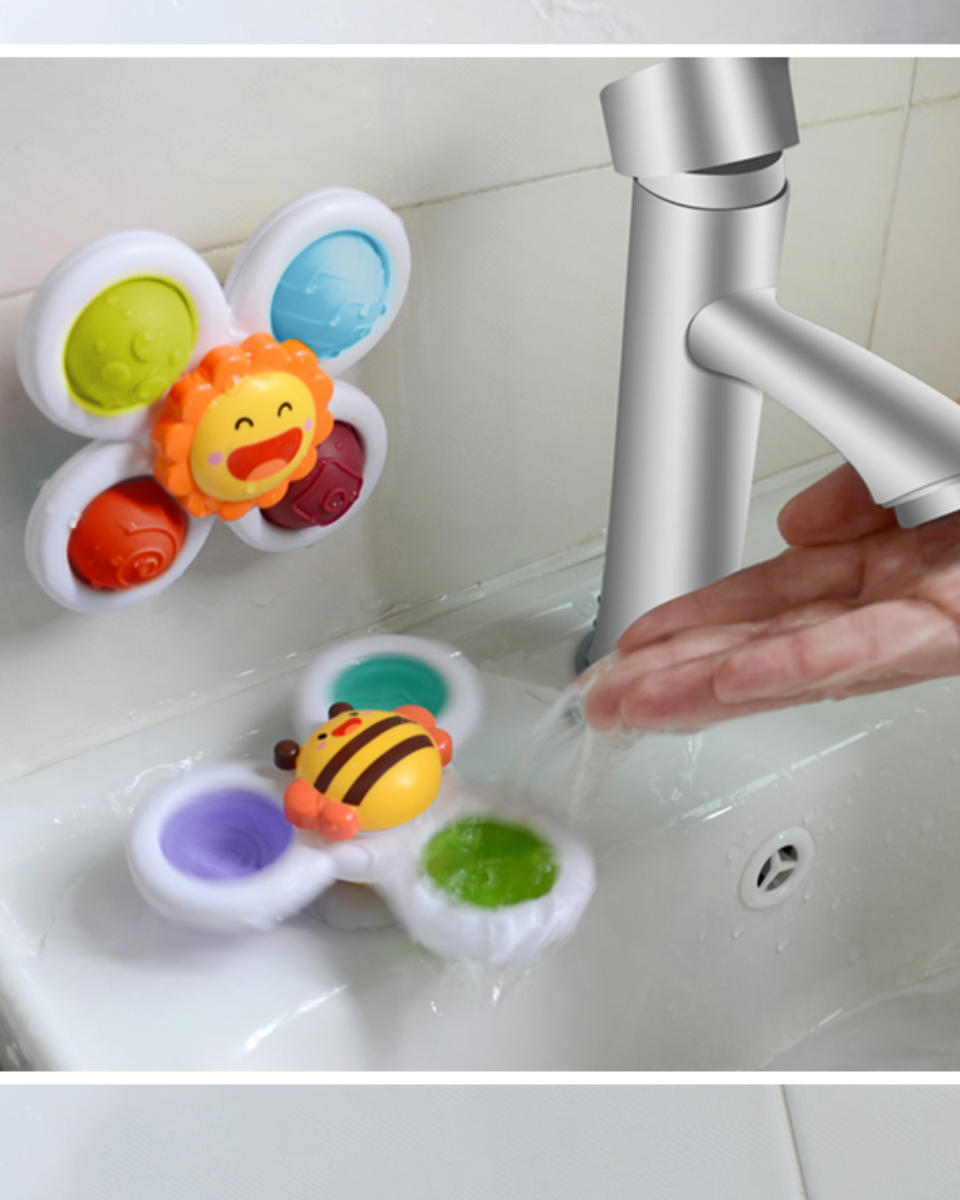 Fresh Kid Sensorik-Spinner mit Saugnapf – 3er-Set
