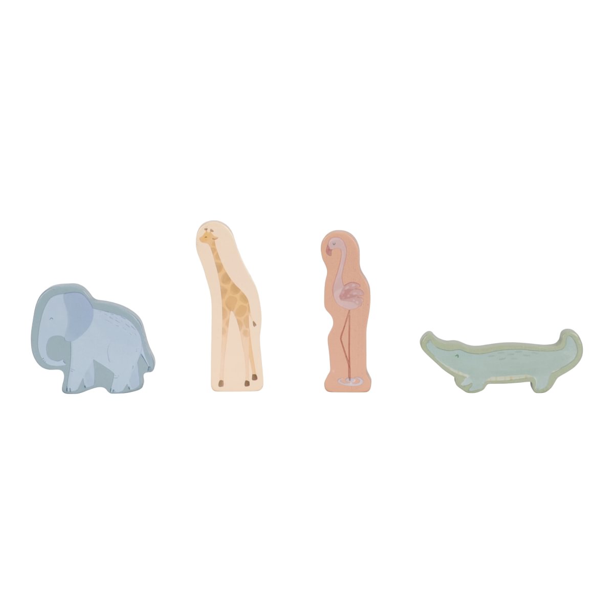 Little Dutch Formensortierer Auto aus Holz – Safari Friends FSC