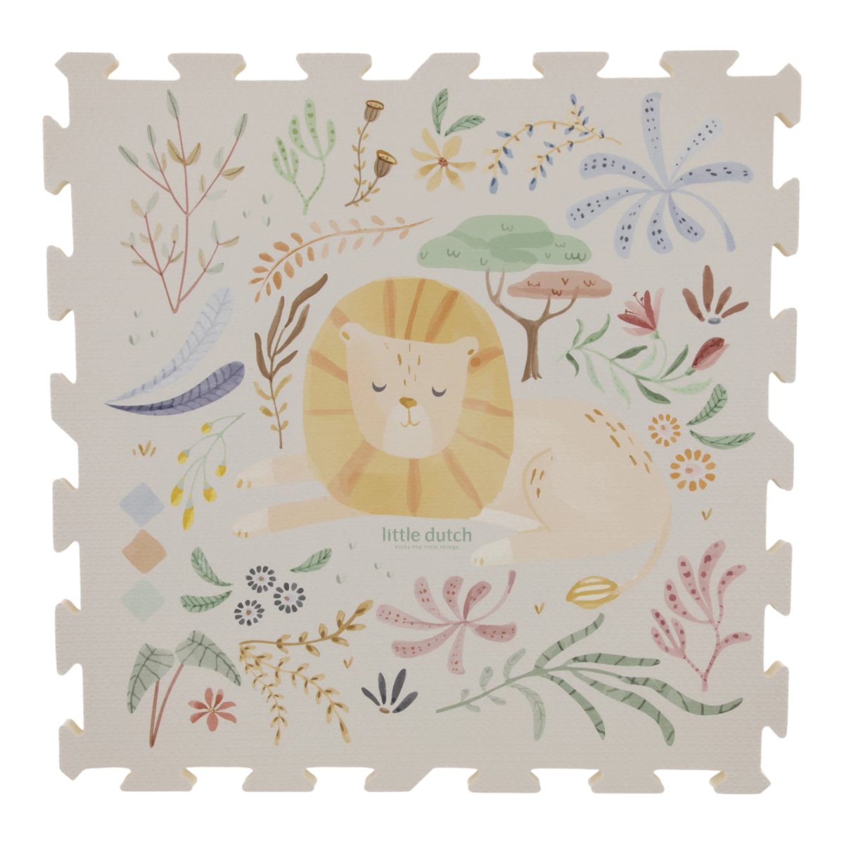 Little Dutch Safari Friends Puzzlematte 120 x 180 cm