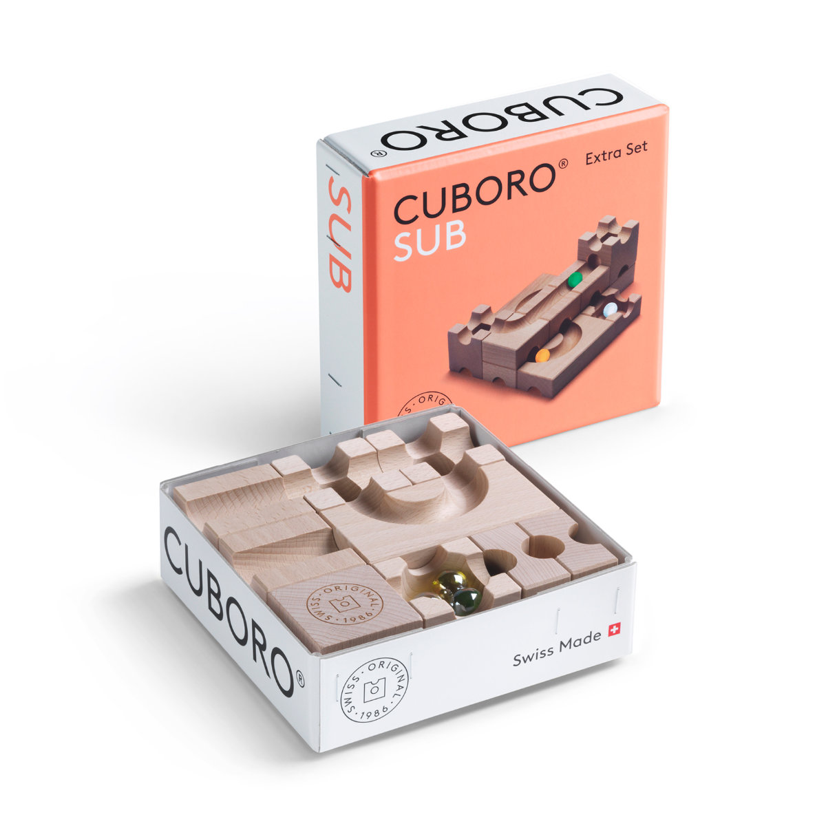 CUBORO Kugelbahn Extra Set - Erweiterungsset in verschiedenen Ausführungen