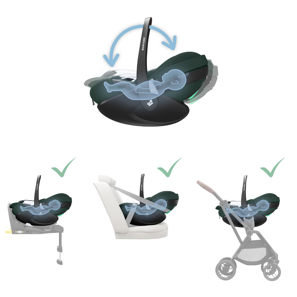 Maxi Cosi Pebble 360 Pro2 i-Size Babyschale