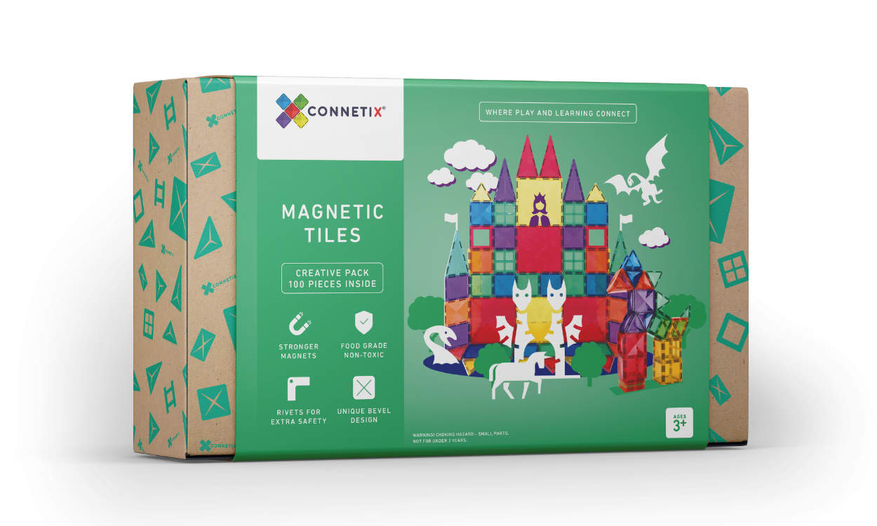 Connetix Magnetbausteine Rainbow - 100 Teile - Creative Pack