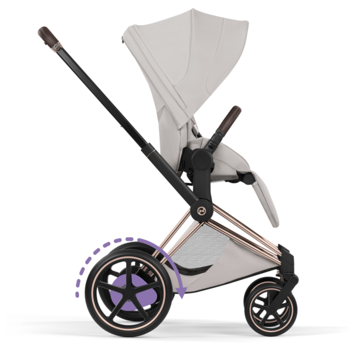 Cybex E-Priam 5 Style Kinderwagen Set 3 in 1 inkl. Cloud T i-Size Babyschale