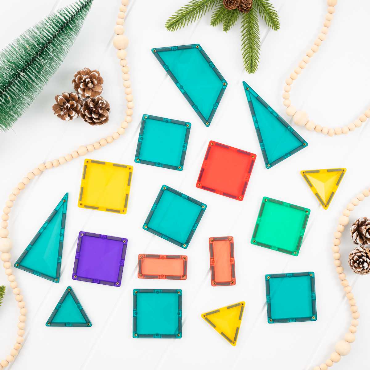 Connetix Magnetbausteine Weihnachtsbaum-Set – 16 Teile
