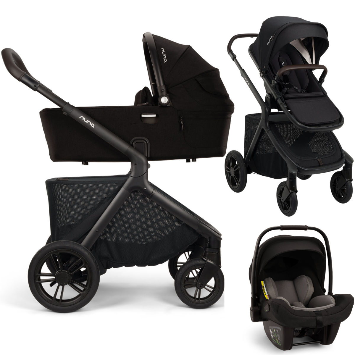 Nuna DEMI Icon Kinderwagen 3 in 1 inkl. Nuna PIPA Next i-Size Babyschale