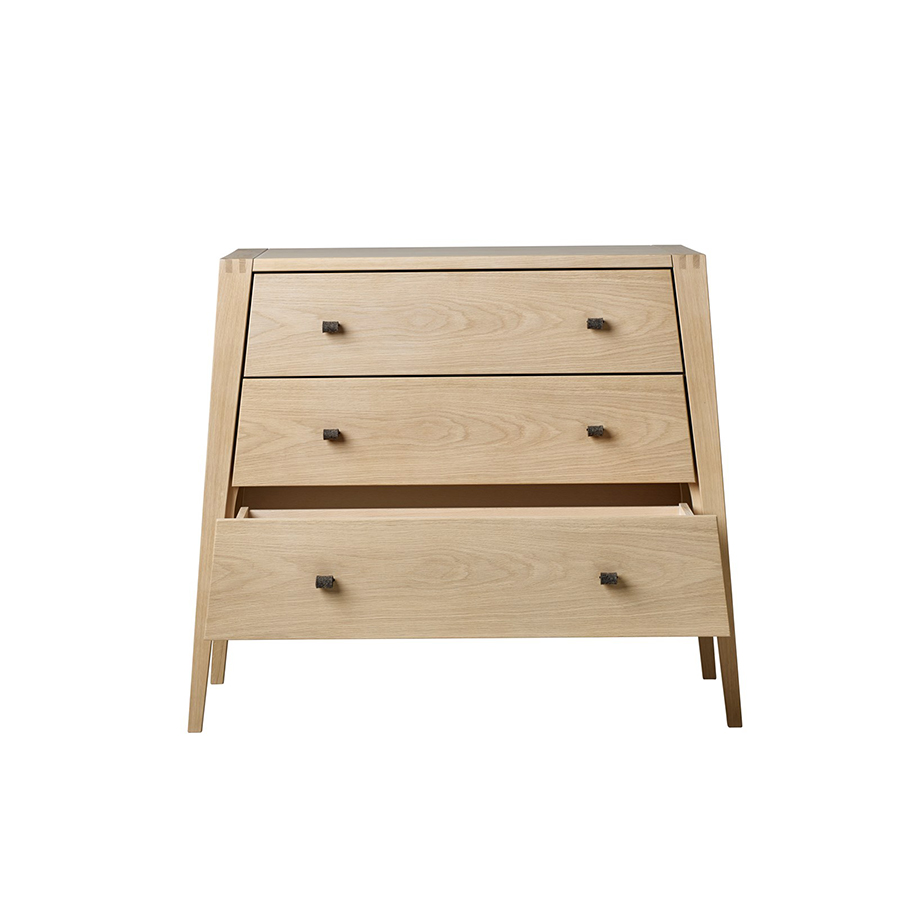Leander Linea Kommode, 3 Schubladen inkl. Filzgriffe