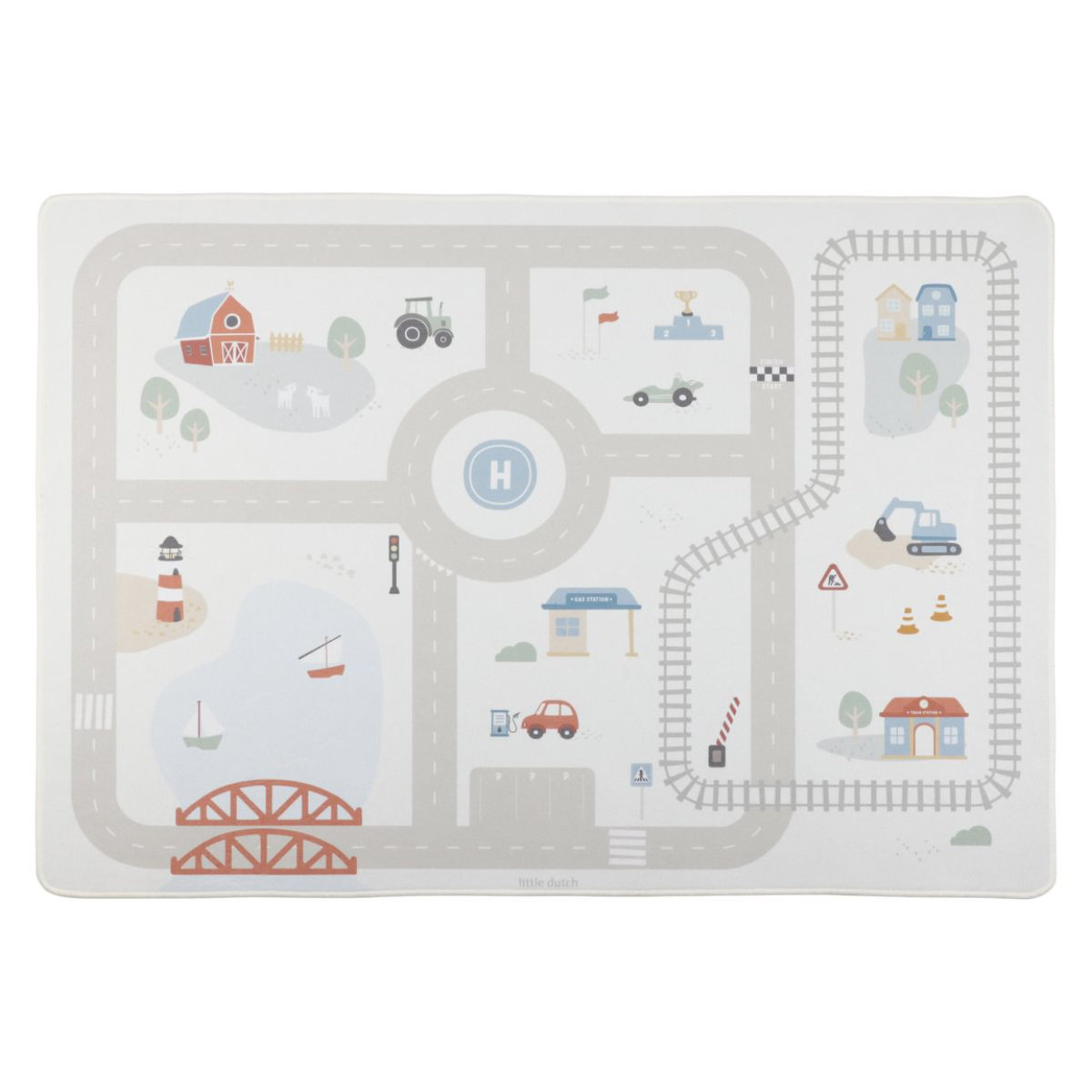 Little Dutch Spielteppich für Autos 100x140 cm