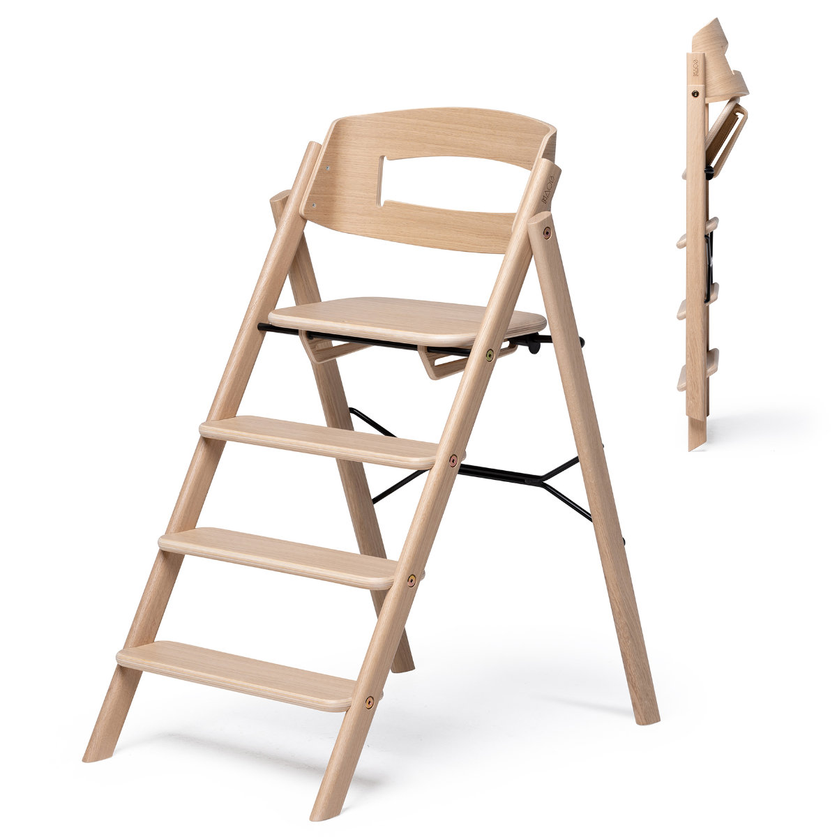 KAOS Klapp Hochstuhl aus Holz, klappbar