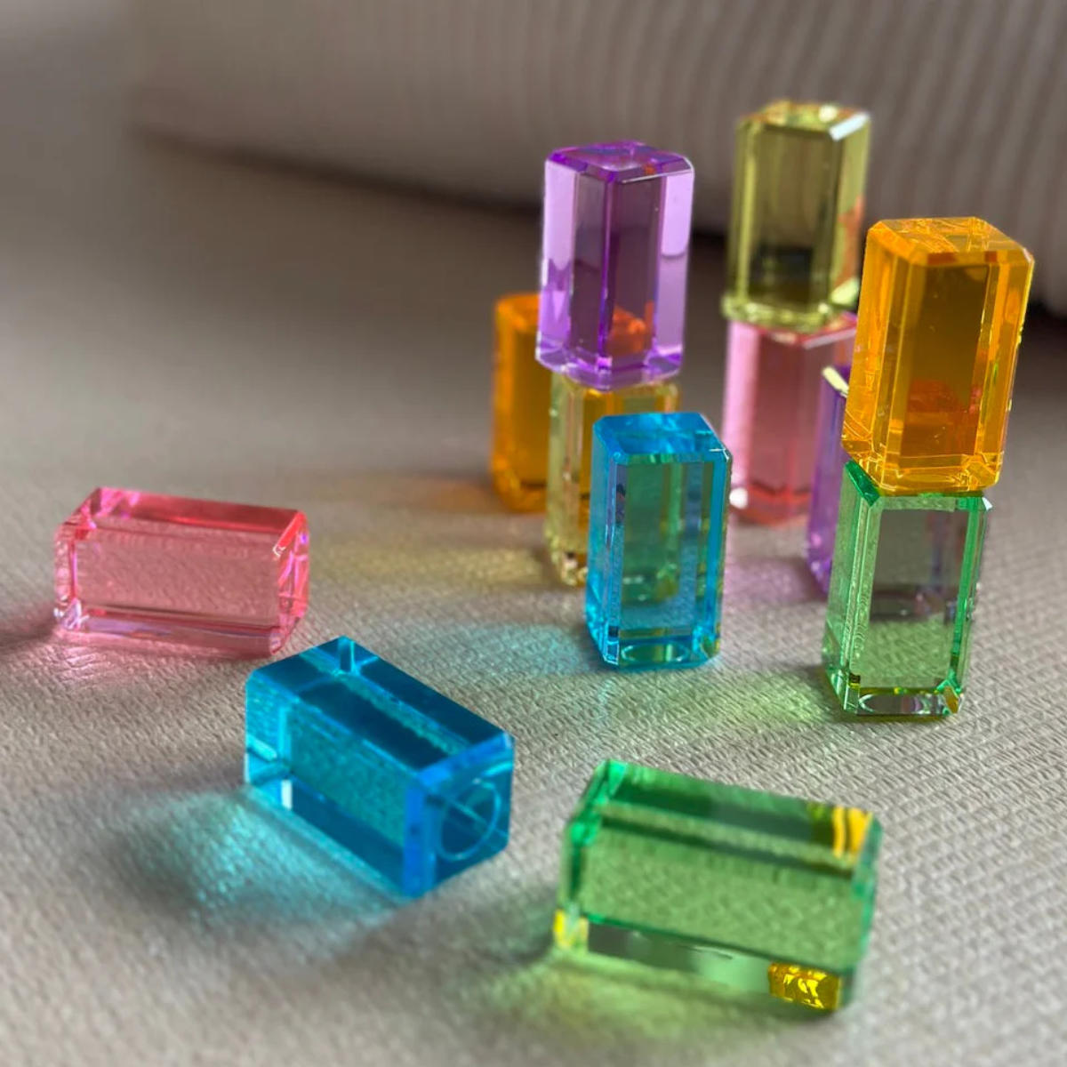 Bauspiel Lichtbauquadern Pastell