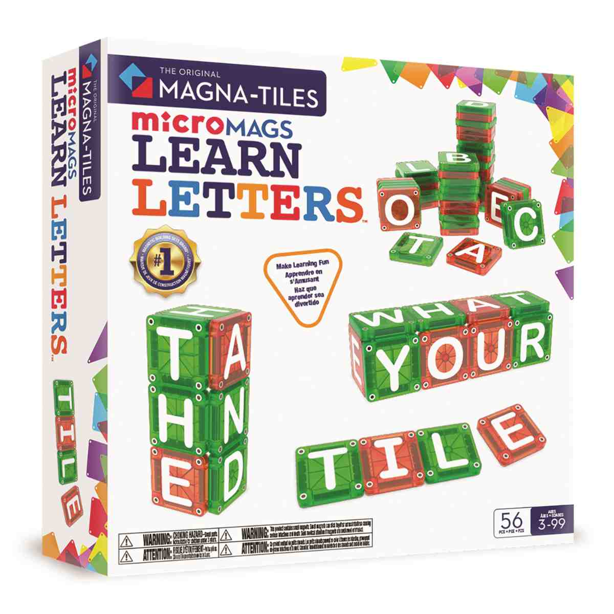 MAGNA-TILES microMAGS LEARN Buchstaben