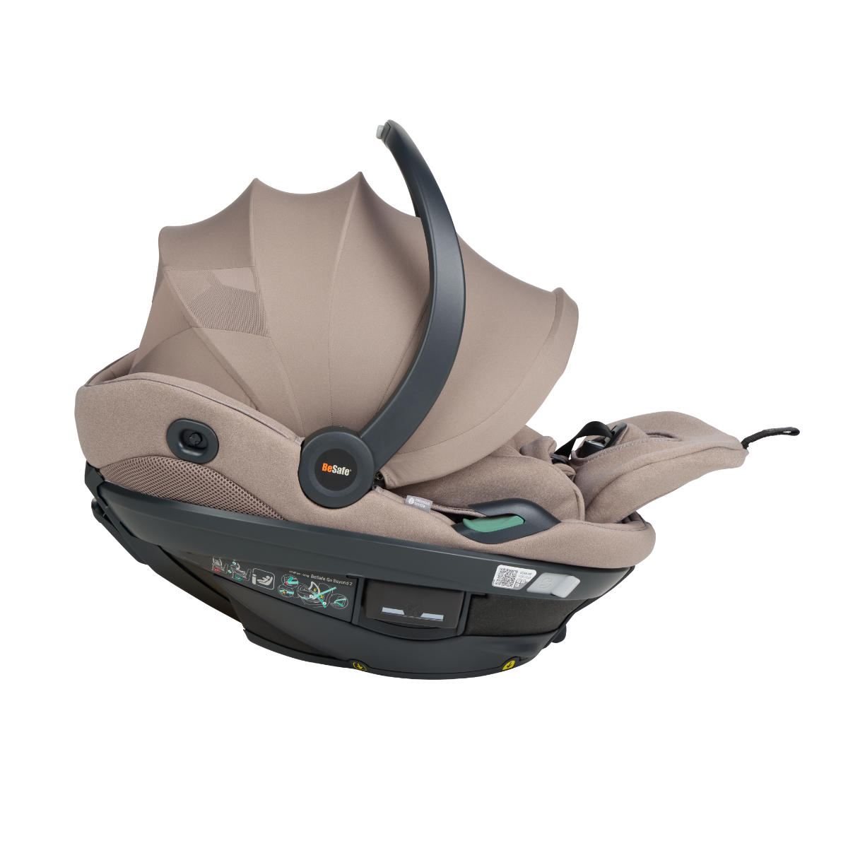 BeSafe Go Beyond2 i-Size Babyschale inkl. Beyond ISOFIX Base + Gratis Sommerbezug
