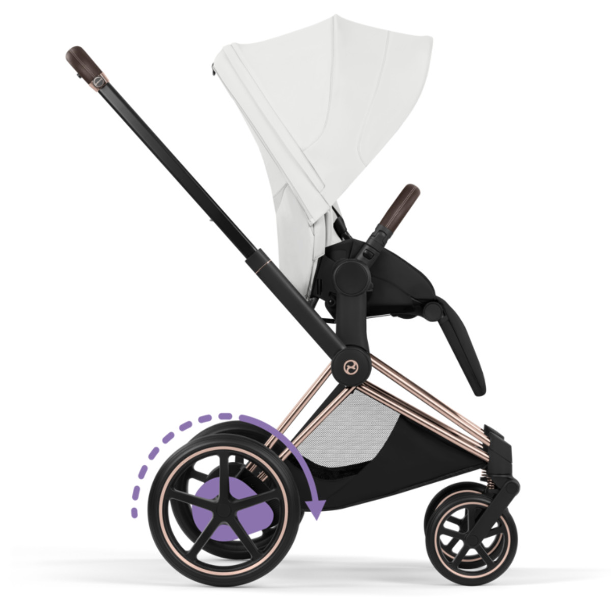 Cybex E-Priam 5 Style Kinderwagen Set 3 in 1 inkl. Cloud T i-Size Babyschale