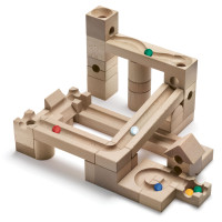 CUBORO JUNIOR Kugelbahn Starter Set – 40 Teile aus Schweizer Holz (ab 3 Jahren)
