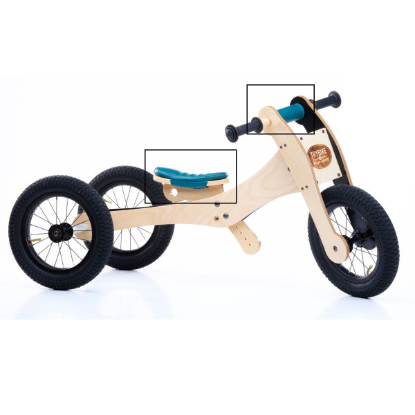 Trybike Sitz- und Kinnpolster für 4-in-1 Dreirad / Laufrad aus Holz