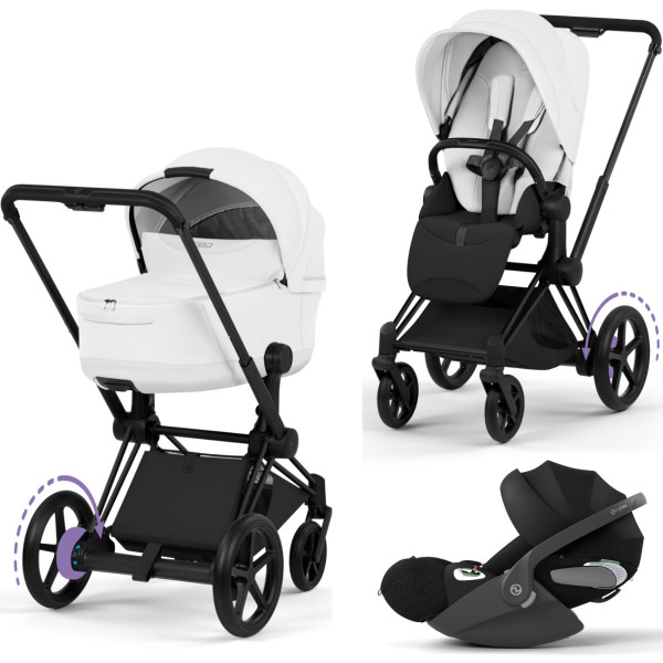 Cybex E-Priam 5 Style Kinderwagen Set 3 in 1 inkl. Cloud T i-Size Babyschale