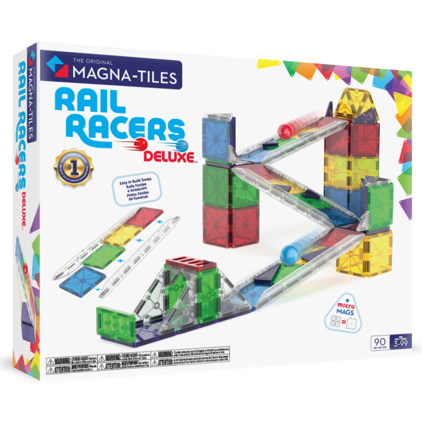 Magna-Tiles Rail Racers Deluxe – 90-Teile