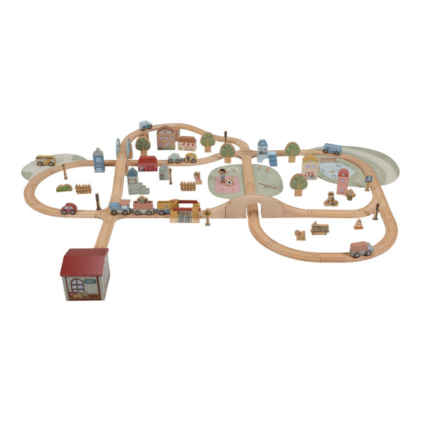 Little Dutch Holz-Eisenbahn – XL Set mit Schienen und Zubehör FSC