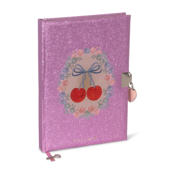 Konges Sløjd Mein kleines Tagebuch Cherry Glitter