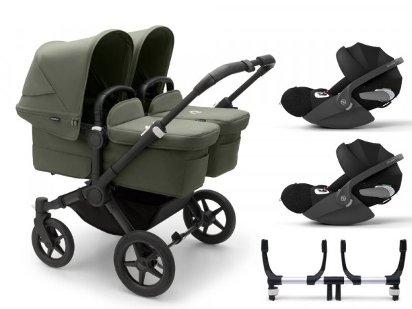 Bugaboo Donkey 5 Twin Kinderwagen Set 3 in 1 inkl. Cybex Cloud T i-Size Babyschale