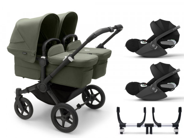 Bugaboo Donkey 5 Twin Kinderwagen Set 3 in 1 inkl. Cybex Cloud T i-Size Babyschale