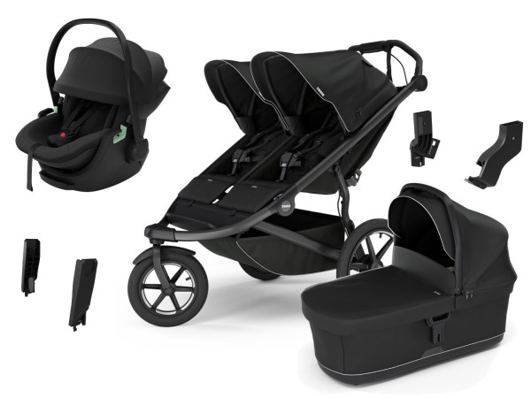 Thule Urban Glide 3 Double Geschwisterwagen Set 5 in 1