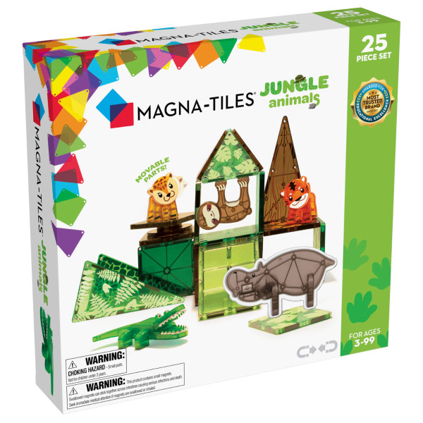 Magna-Tiles Dschungel Tiere – 25 Teile
