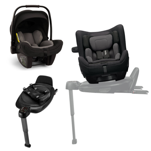 Nuna 3-in-1 Autositz-Set: PIPA Next Babyschale, TODL Next Kindersitz & Isofixstation