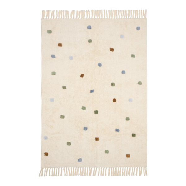 Little Dutch Waschbarer Baumwollteppich Dot Mixed 120x170 cm