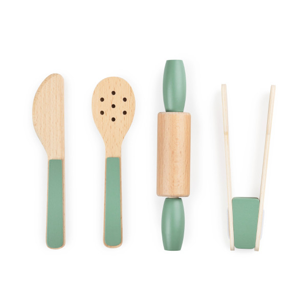 Sebra Küchenutensilien-Set aus Holz, 100% FSC