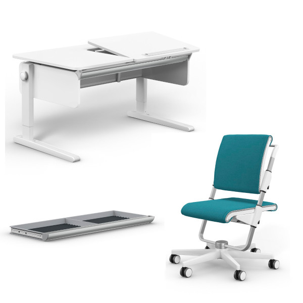 Moll Champion Schreibtisch 2025 + Scooter Drehstuhl + Riesenschublade