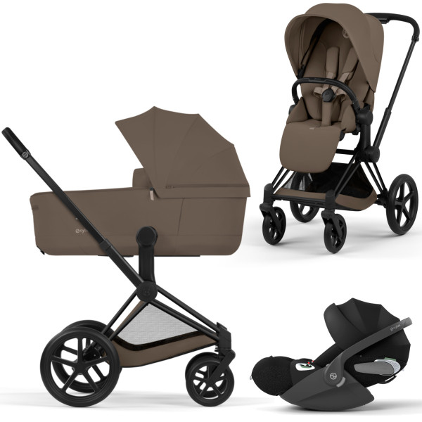 Cybex Priam 5 Comfort Kombikinderwagen Set 3 in 1 inkl. Cloud T i-Size Babyschale