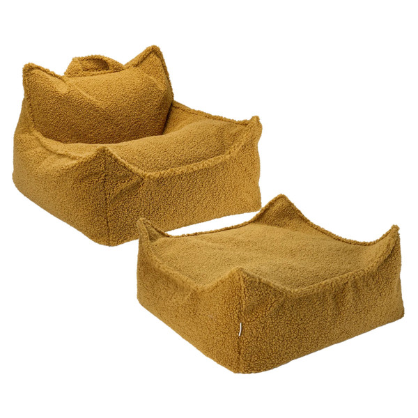 Wigiwama Sitzsack & Hocker Ottoman Square Set