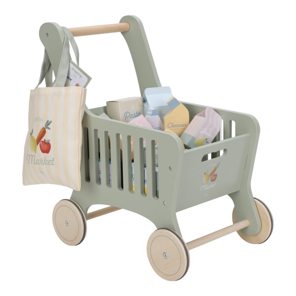 Little Dutch Einkaufswagen aus Holz FSC