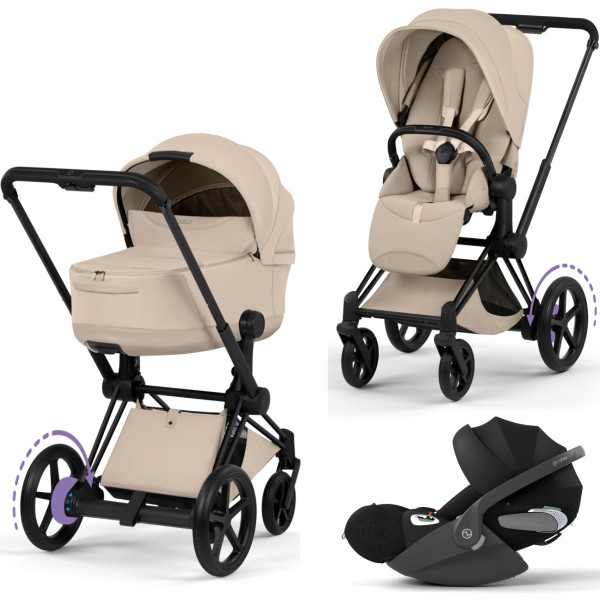 Cybex E-Priam 5 Style Kinderwagen Set 3 in 1 inkl. Cloud T i-Size Babyschale