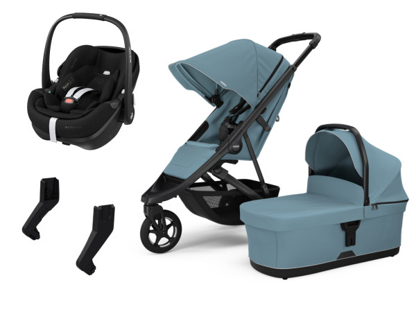 Thule Spring 2 Kinderwagen Set 3 in 1 inkl. Maxi Cosi Pebble 360 Pro 2 i-Size Babyschale