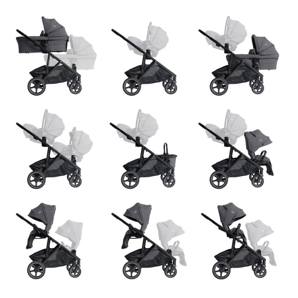 Joie Signature Versiti Kinderwagen Set 3 in 1 inkl. Joie Signature i-Level Pro i-Size Babyschale