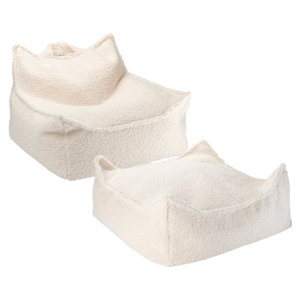 Wigiwama Sitzsack & Hocker Ottoman Square Set