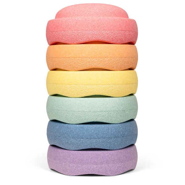 Stapelstein Rainbow Pastel 6 Stk