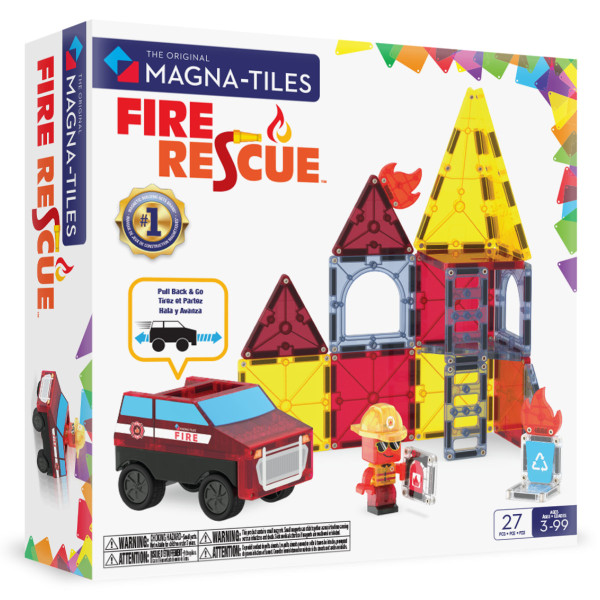 Magna-Tiles Feuerwehr-Rescue – 27-Teile