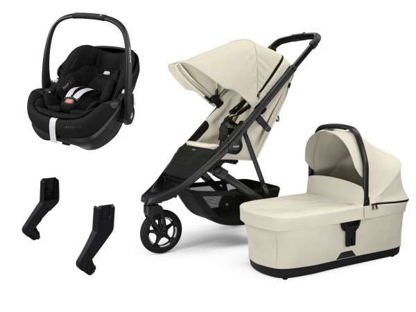 Thule Spring 2 Kinderwagen Set 3 in 1 inkl. Maxi Cosi Pebble 360 Pro 2 i-Size Babyschale