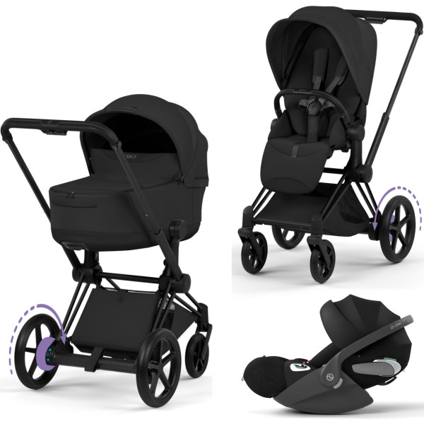 Cybex E-Priam 5 Style Kinderwagen Set 3 in 1 inkl. Cloud T i-Size Babyschale