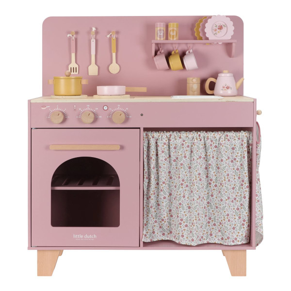 Little Dutch Spielküche aus Holz in Rosa – mit Zubehör, FSC