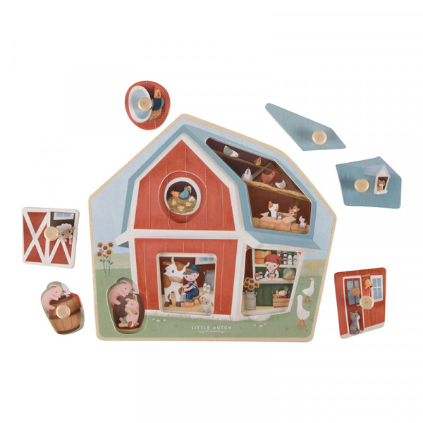Little Dutch Holzpuzzle Little Farm