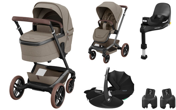 Maxi Cosi Fame Kinderwagen Set 3 in 1 inkl. Pebble 360 Pro2 i-Size Babyschale + Familyfix 360 Pro