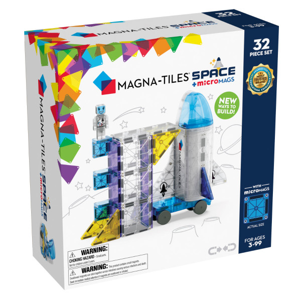 Magna-Tiles Space + microMAGS - 32 Teile
